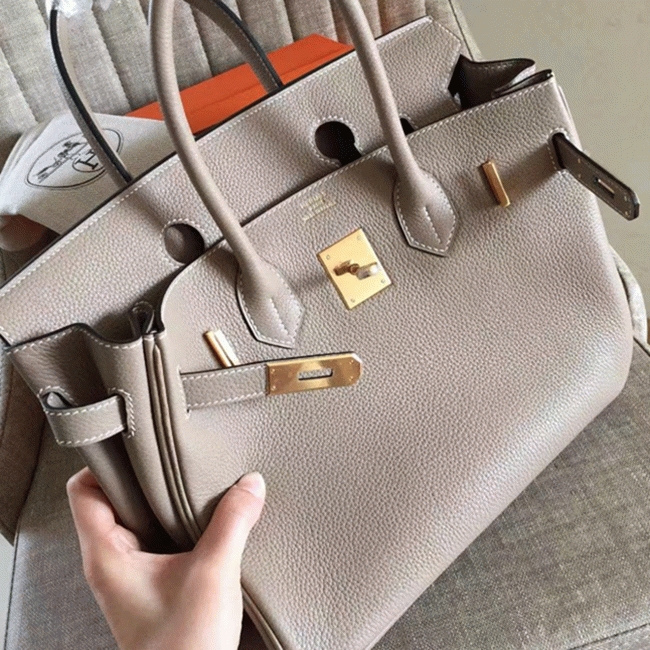 Grey Shade H**me5 Birkin 35CM Authentic-Look Replica