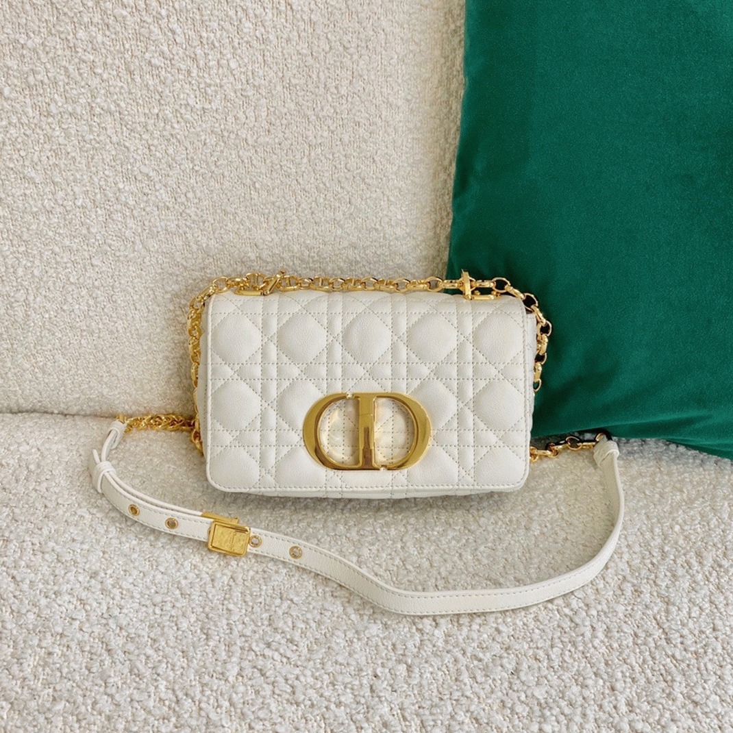D10r Caro Small Bag Knockoff in White