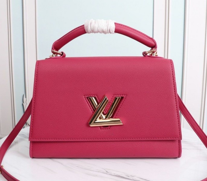 L0vis Vvtt0n Twist One Handle MM Handbag In Rose