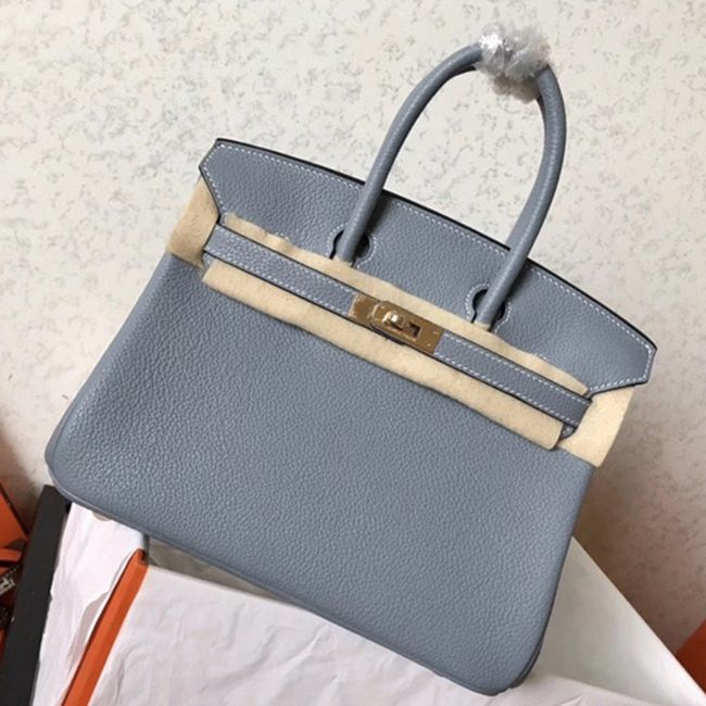 H**me5 Birkin 25cm Blue Lin High-End Copy