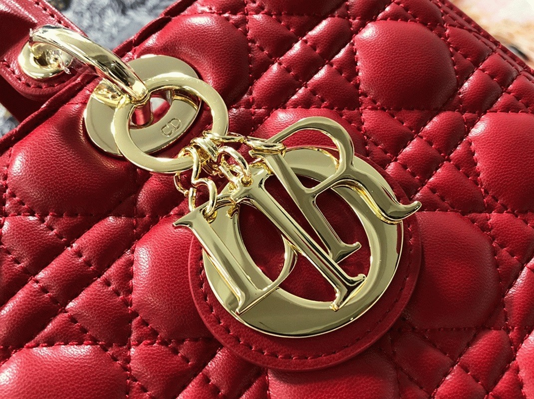 D10r Lady D10r Large Bag Replica in Red