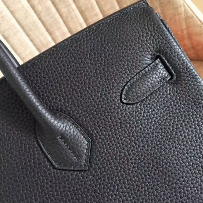 Classic Black H**me5 Birkin 30cm Replica Handbag