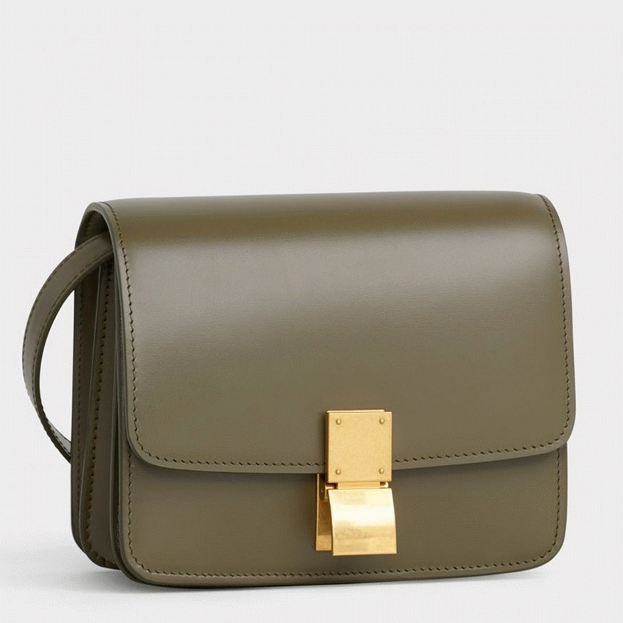 Top Quality Fake Ce1i*e Classic Box Small Bag In Army Green