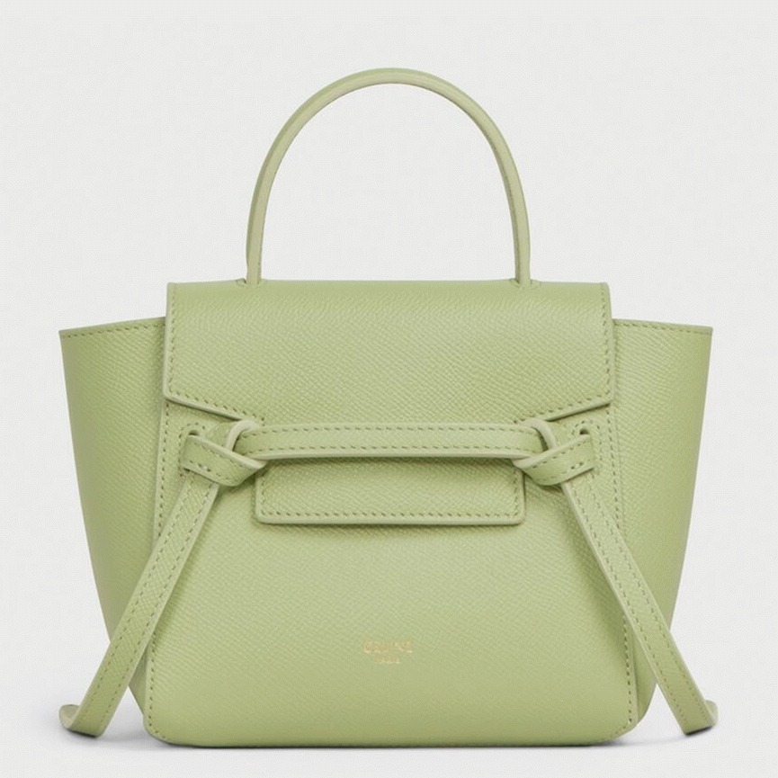 Ce1i*e Belt Nano Bag Fake in Sage