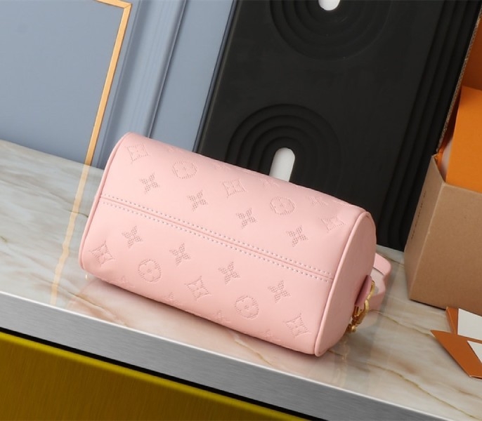 L0vis Vvtt0n Other Leathers Speedy Bandouliere 20 Handbag In Pink Opal