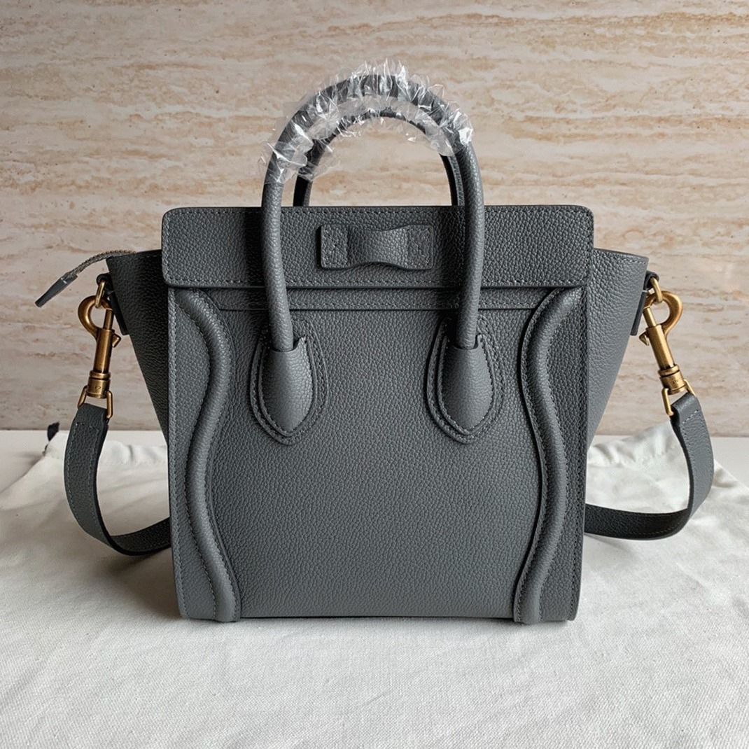 ce1i*e nano lU*gage tote bag faux in kohl