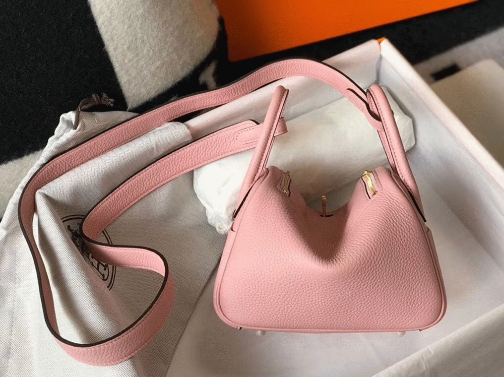 Top replica H**me5 Lindy Mini handbag in pink