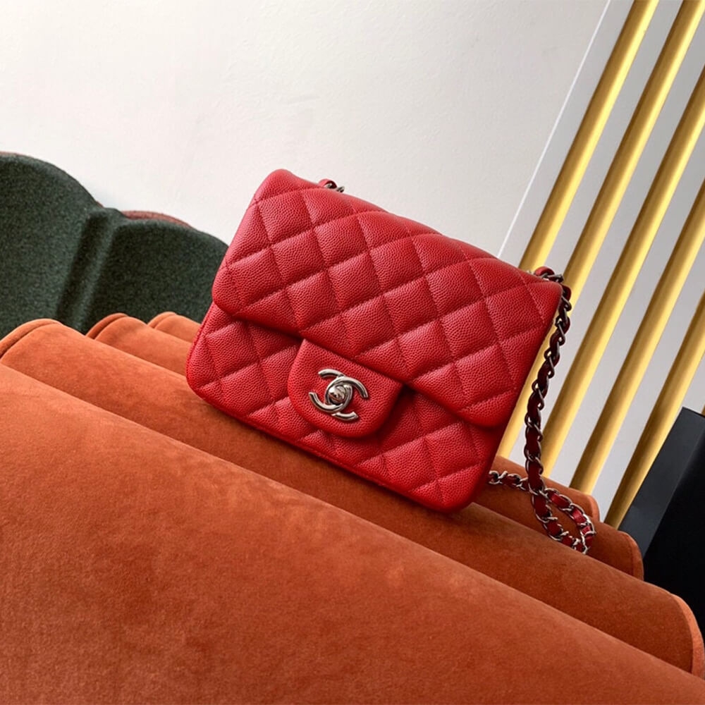 Ch**el MINI FLAP BAG(high-end grade)