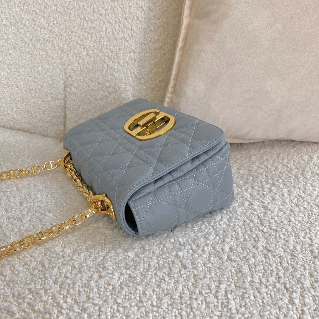 D10r Caro Small Bag Fake in Cloud Blue