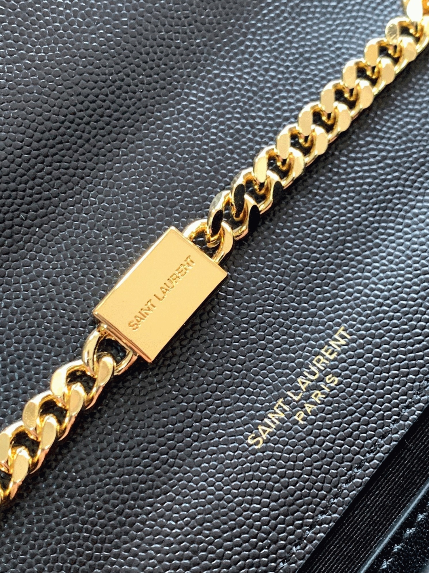 Fake Sa1nt Lau*nt Kate Small Tassel Bag Black
