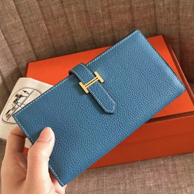 Blue Jean Clemence Knockoff H**me5 Bearn Wallet