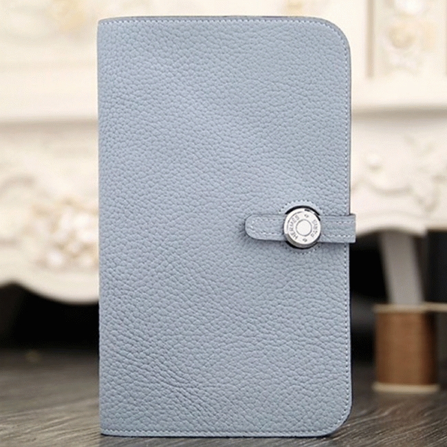 Blue lin best replica H**me5 Dogon combine wallet