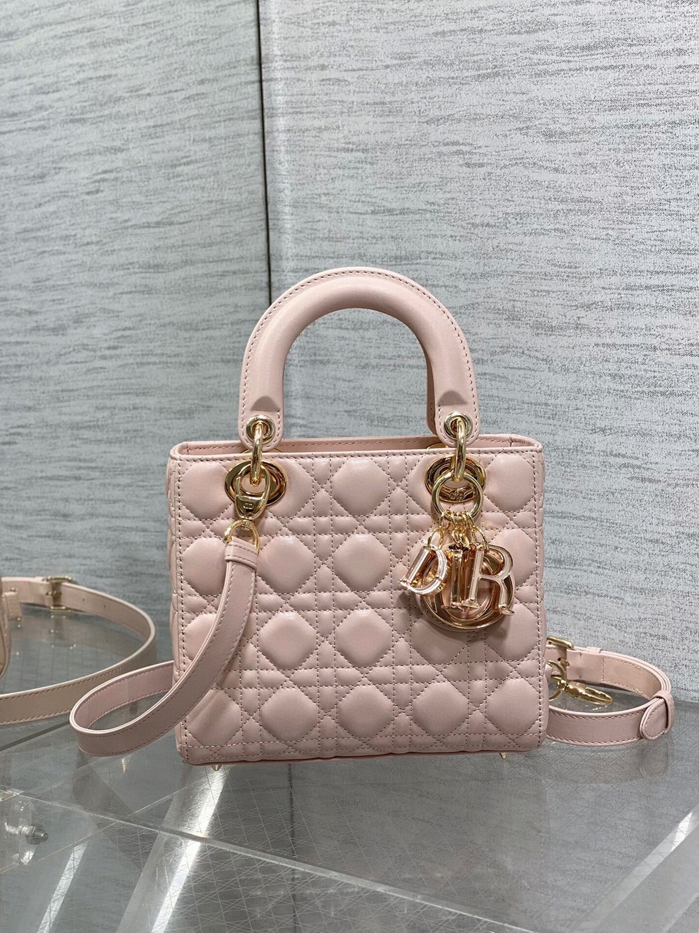 D10r Small Lady D10r Bag Fake in Pink