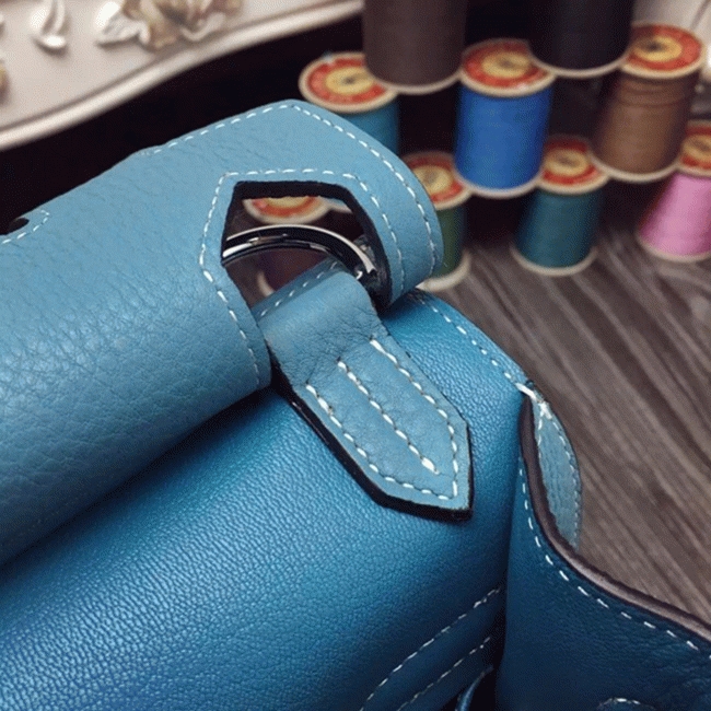 Blue jean knockoff H**me5 Jypsiere 34cm handbag