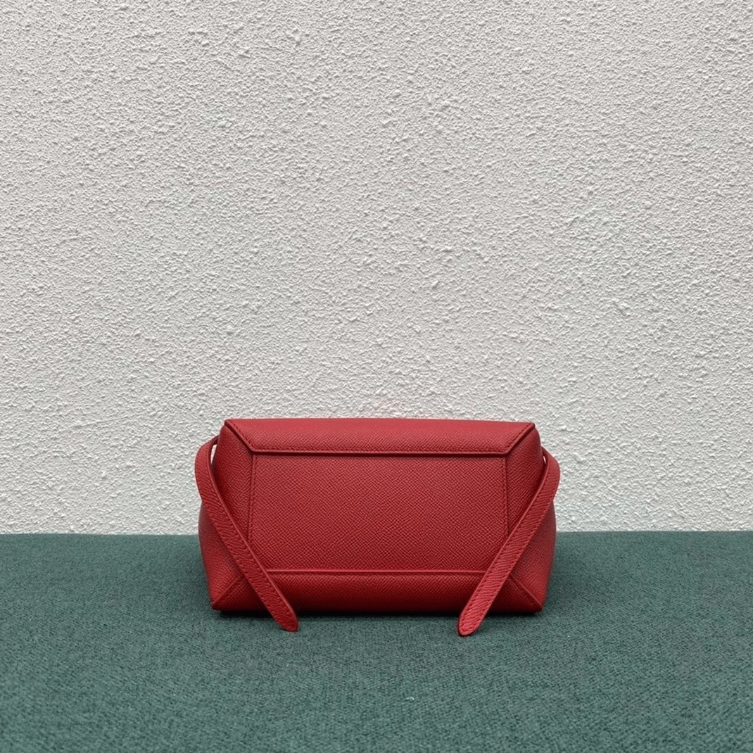Ce1i*e Belt Nano Bag Knockoff in Red