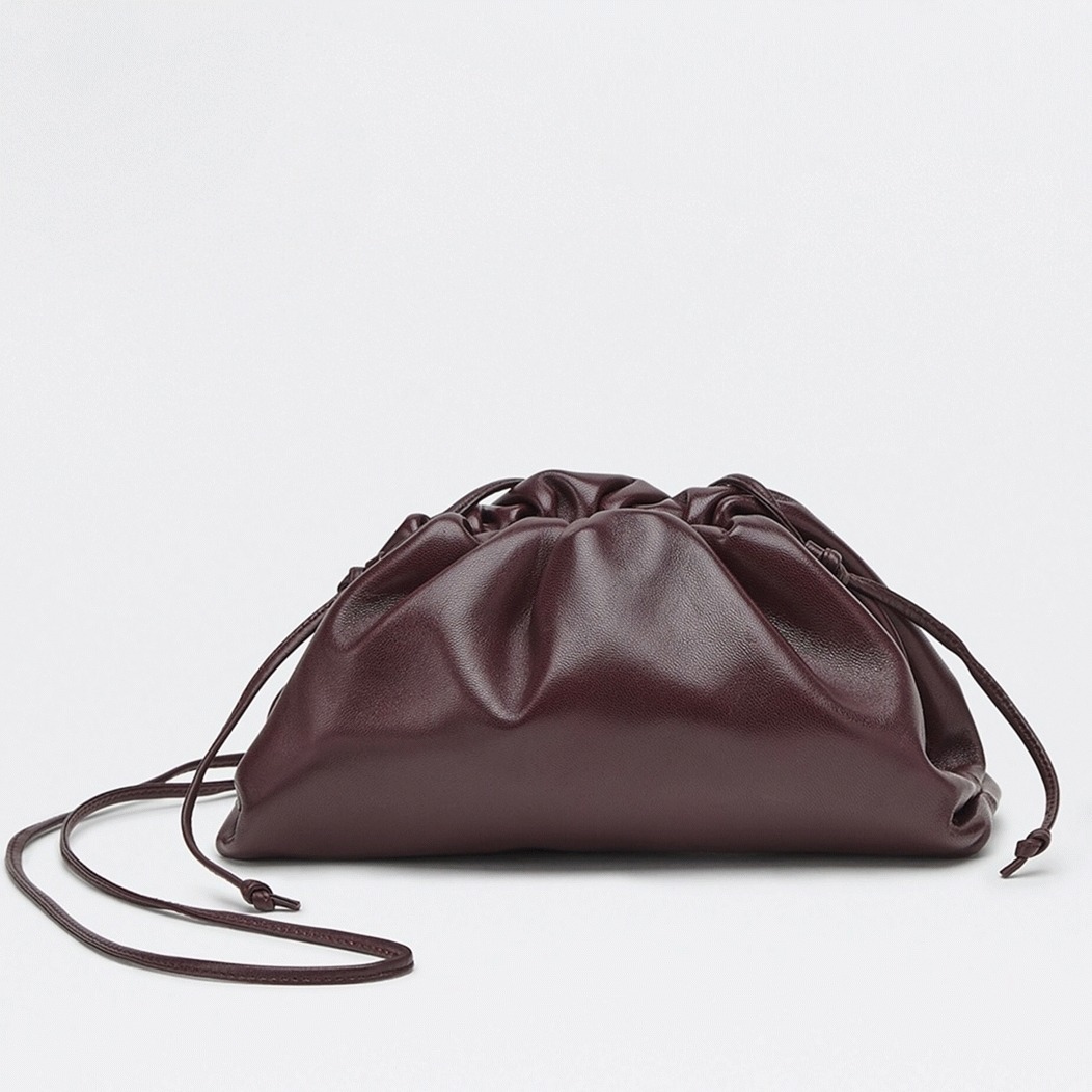 Imitation B0tt*ga Ven*ta Mini Pouch with Strap Grape