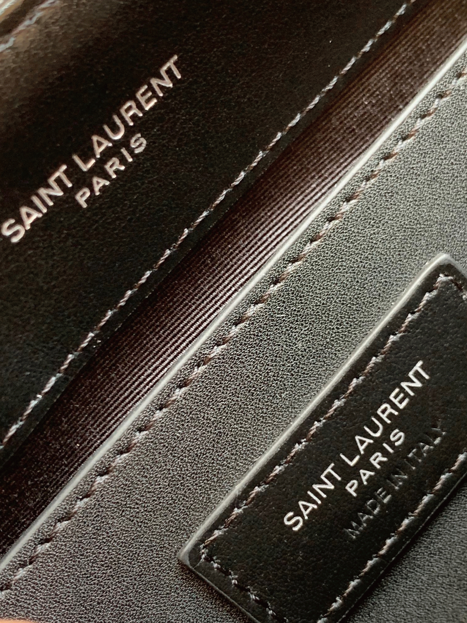 Fake Sa1nt Lau*nt LouLou Small Chain Bag All Black