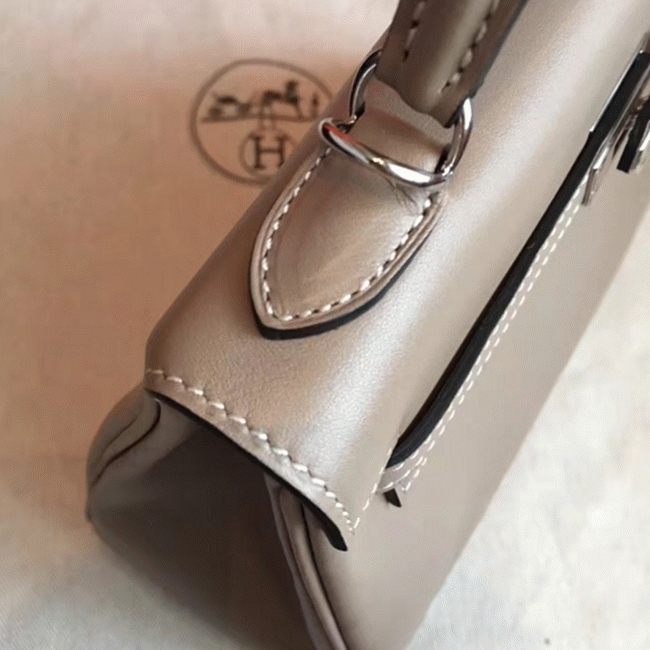 Grey Swift Knockoff H**me5 Retourne Kelly 25cm Luxe Tote