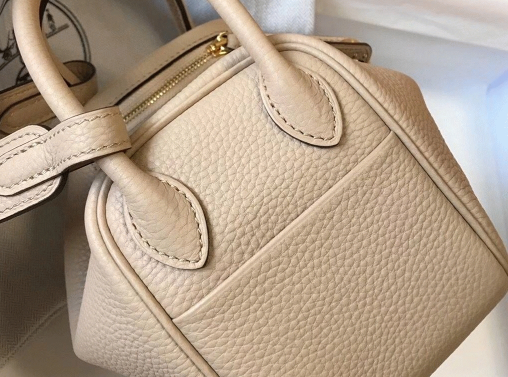 Top replica H**me5 Lindy Mini handbag in trench color