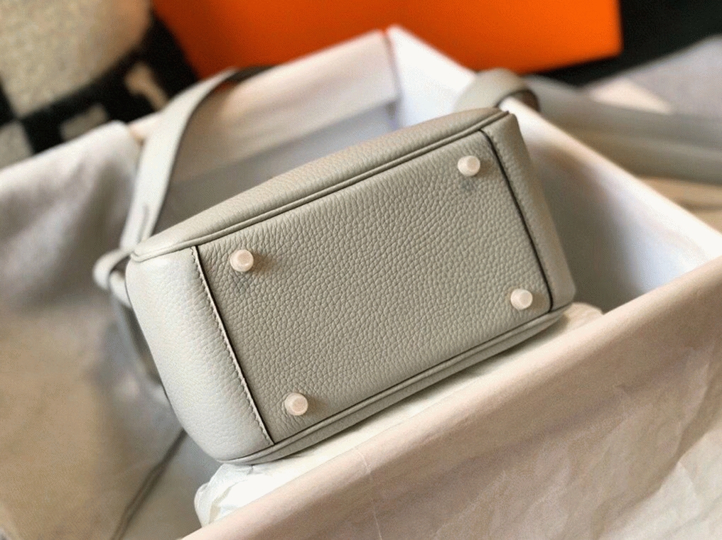 Best replica H**me5 Lindy Mini handbag in pearl grey