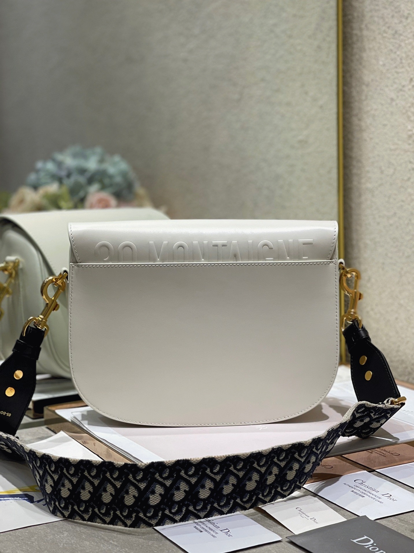 D10r Bobby Large Bag Replica in White