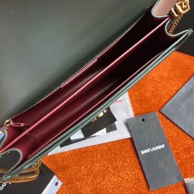 Replica Sa1nt Lau*nt Cassandra Medium Chain Bag Green