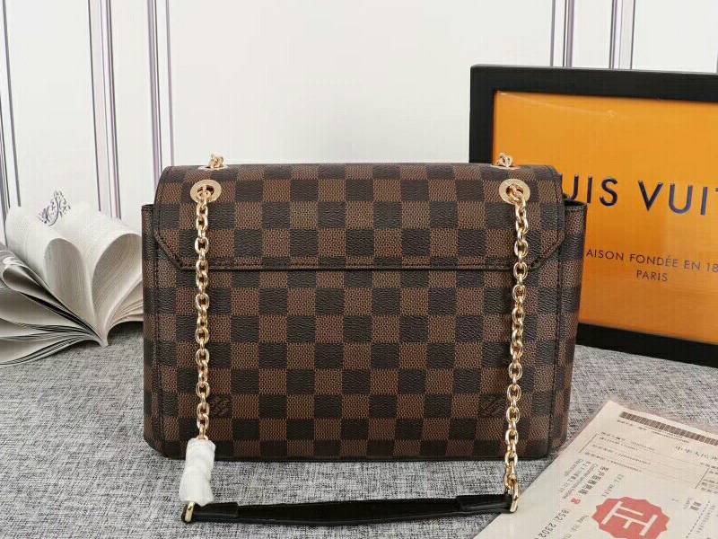 L0vis Vvtt0n Damier Ebene Canvas Vavin PM Bag In Black
