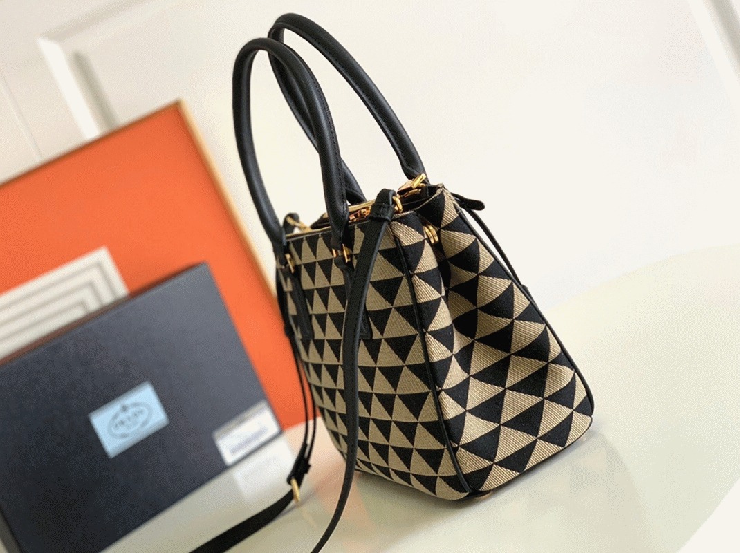 Pra*a Galleria Small Bag Replica in Jacquard Fabric