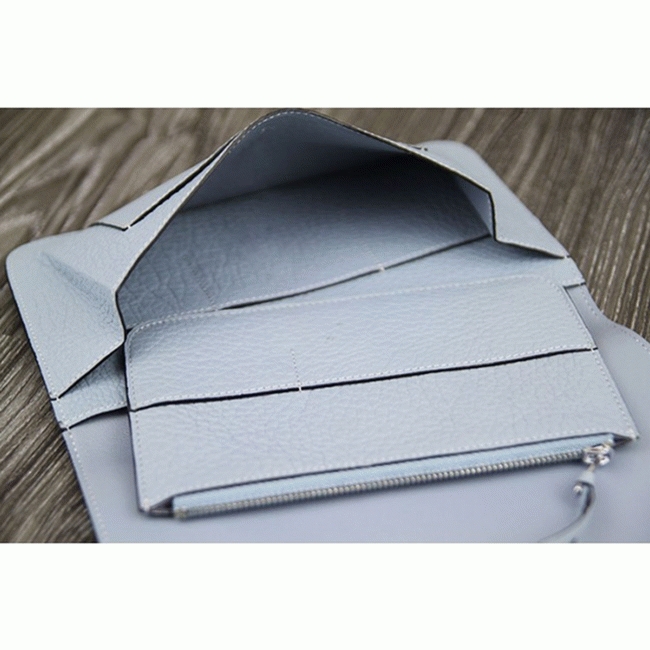 Blue lin best replica H**me5 Dogon combine wallet