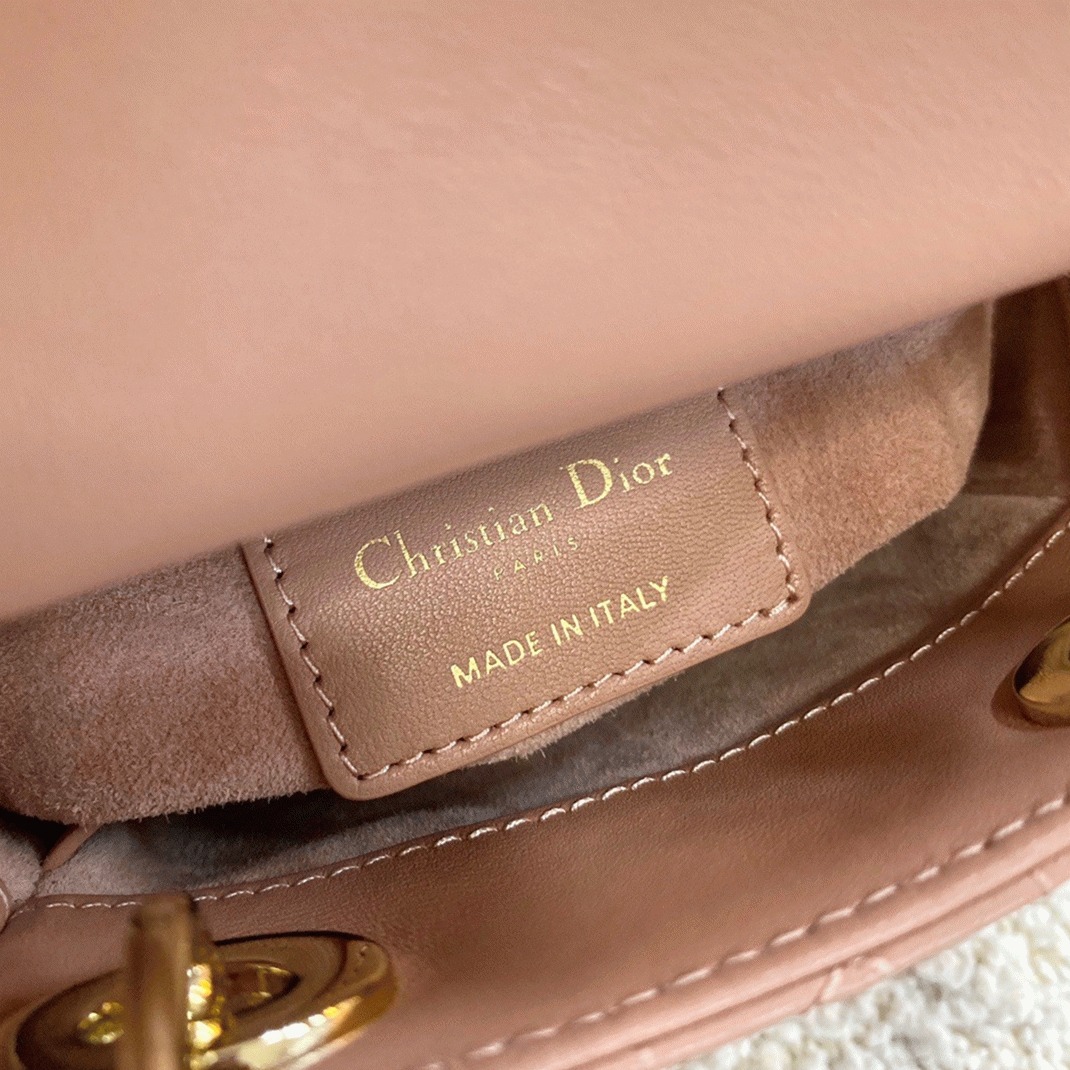 D10r Lady D10r Micro Bag Faux in Poudre Cannage Lambskin