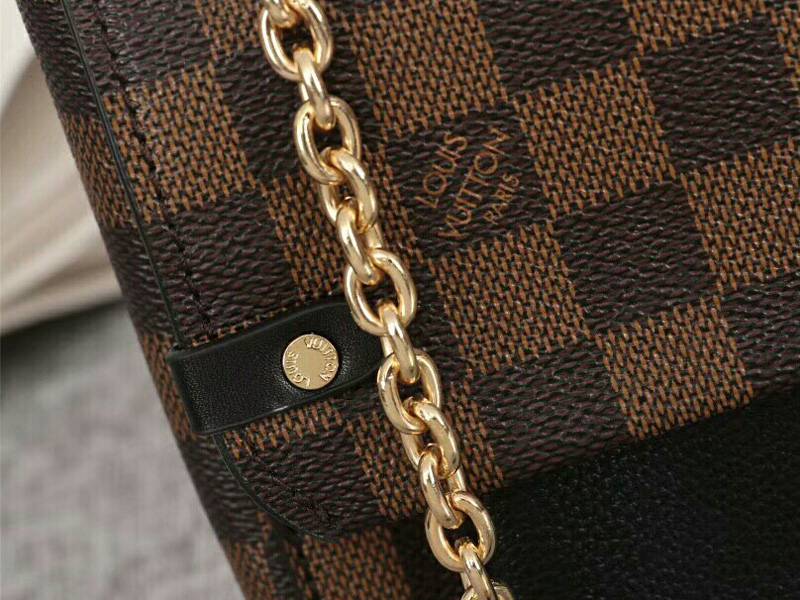 L0vis Vvtt0n Damier Ebene Canvas Vavin PM Bag In Black