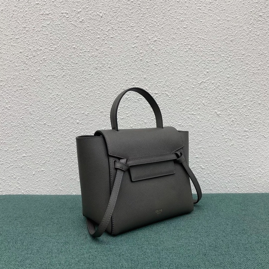 Ce1i*e Belt Nano Bag Fake in Grey