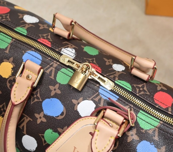 L0vis Vvtt0n X YK Monogram Canvas Keepall Bandouliere 45 Travel Bag