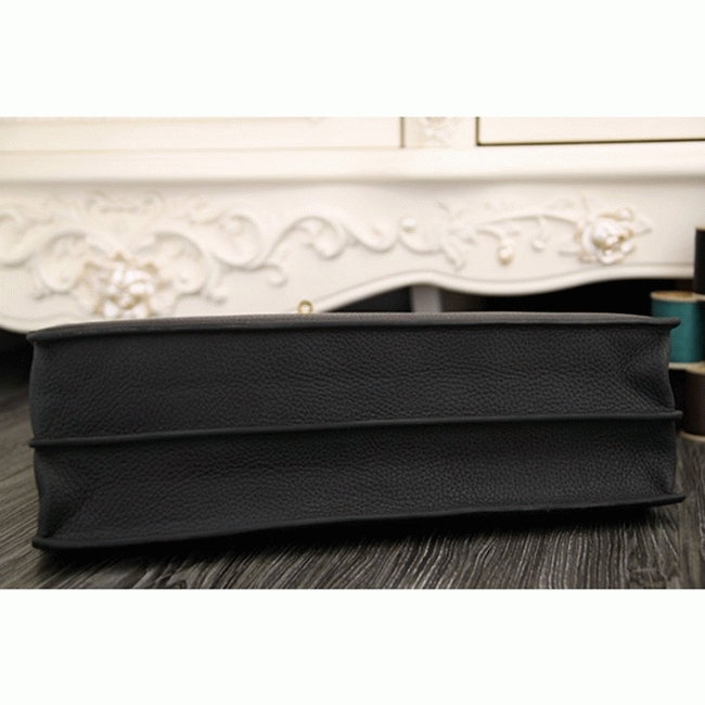 Black Calf Leather Replica Top H**me5 Kelly Depeche 38cm Professional Briefcase