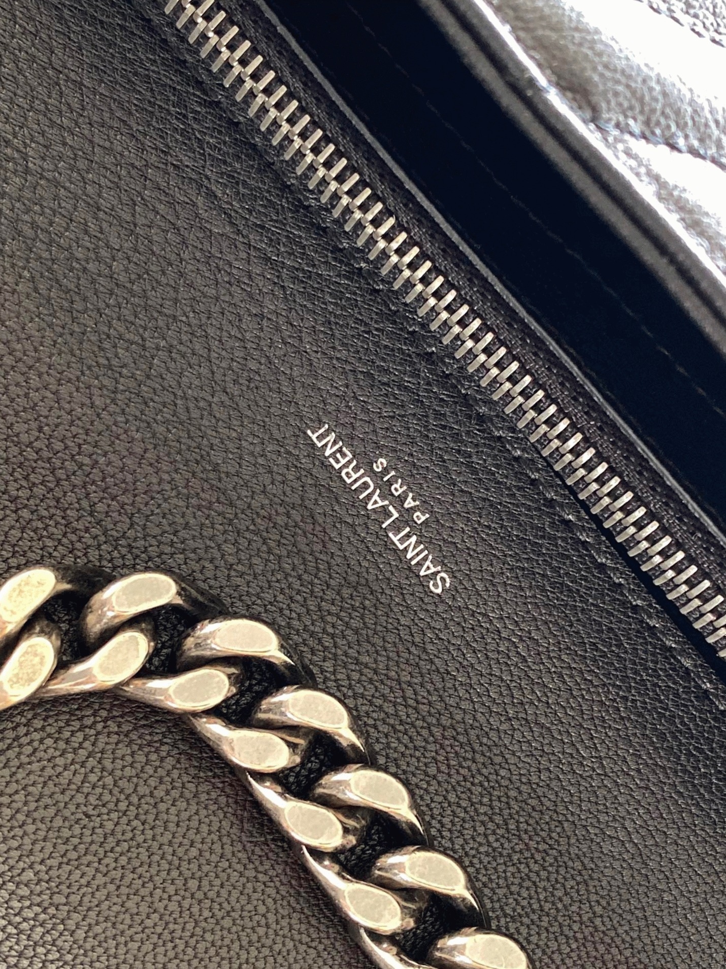 Replica Sa1nt Lau*nt College Large Chain Bag Noir