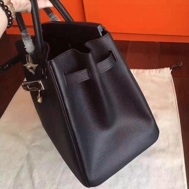 Black Replica H**me5 Birkin 35cm Signature Handbag