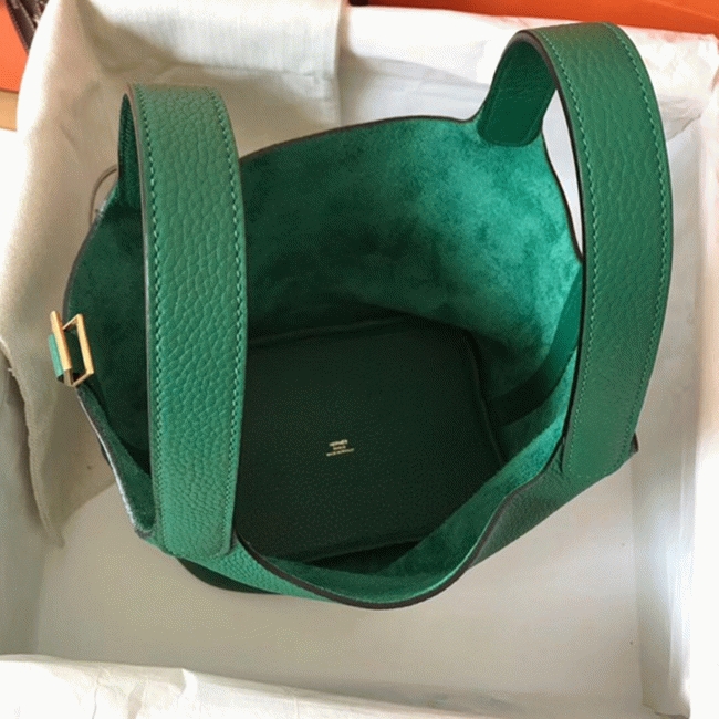 Vert vertigo designer replica H**me5 Picotin Lock 22cm handbag