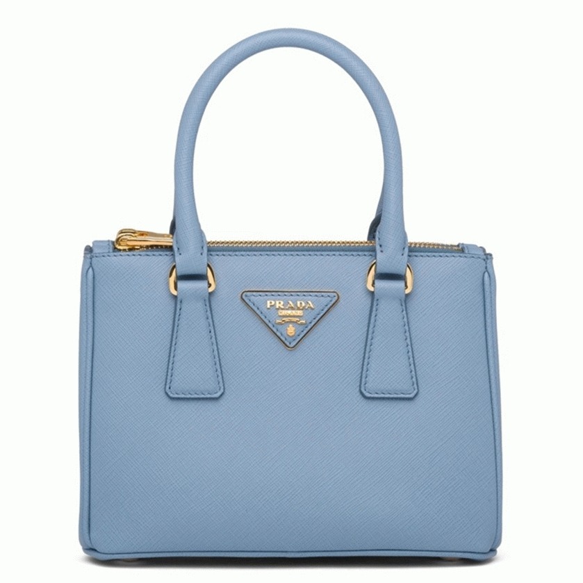 Light Blue Pra*a Mini Galleria Bag Fake