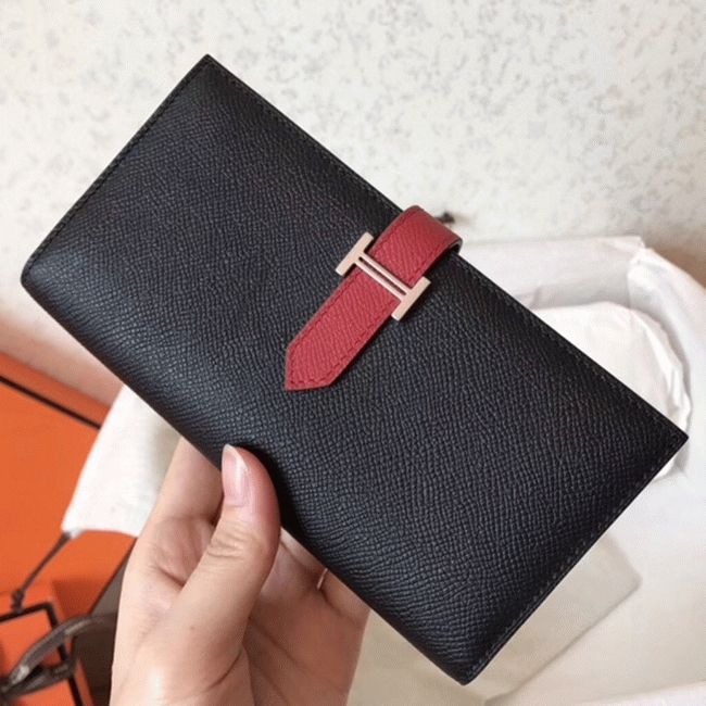 Black Ruby Designer Replica H**me5 Bearn Wallet