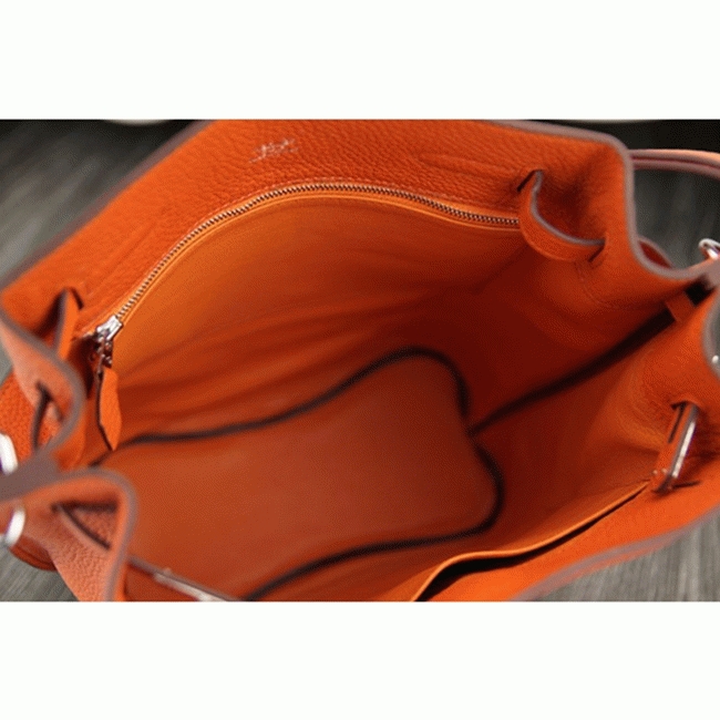 Orange Leather Replica Designer H**me5 So Kelly 22cm Vibrant Handbag