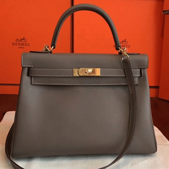 Etoupe Swift Copy Luxury H**me5 Kelly Retourne 32cm Handbag