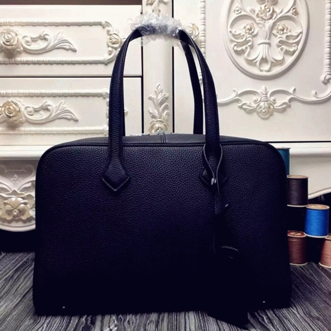 Black Designer Replica H**me5 Victoria II 35cm Bag