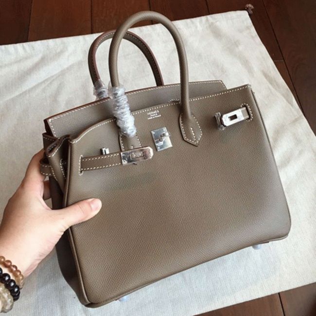 Etoupe H**me5 Birkin 25cm Excellent Replica