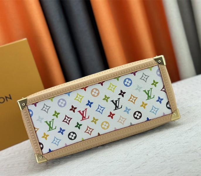 L0vis Vvtt0n X TM Multicolored Onthego MM In White
