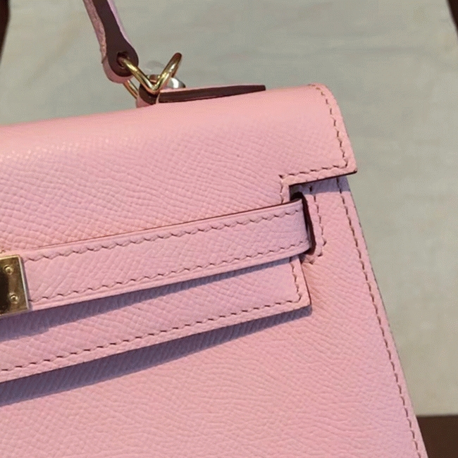 Pink Epsom Replica H**me5 Kelly 25cm Feminine Handbag