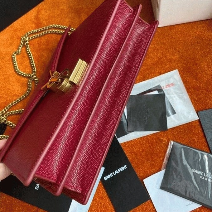 Replica Sa1nt Lau*nt Cassandra Medium Chain Bag Red