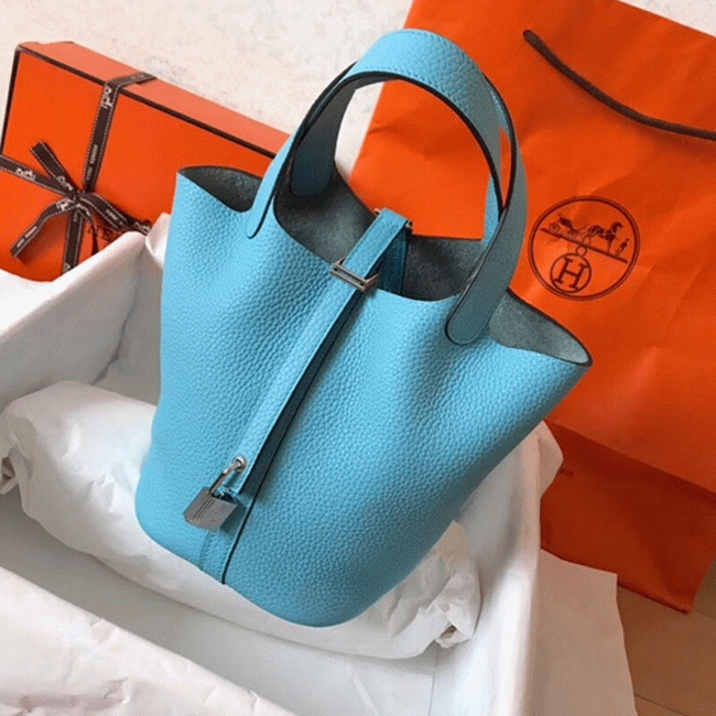 Lagon luxury copy H**me5 Picotin Lock 18cm handbag