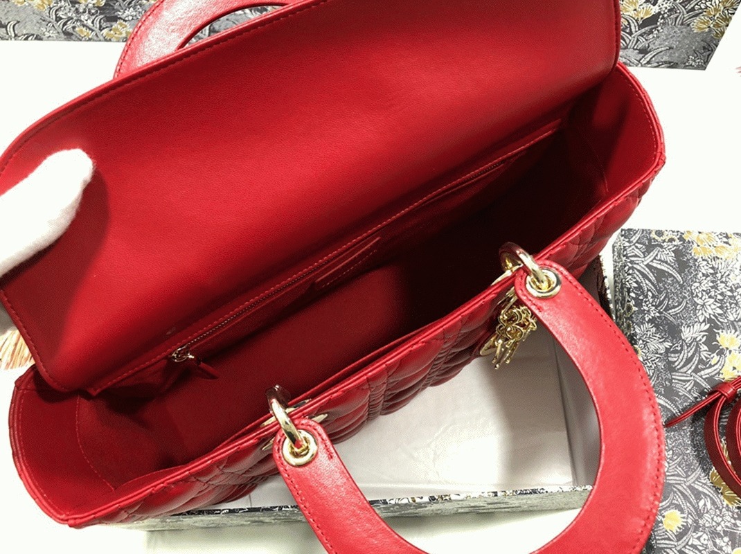 D10r Lady D10r Large Bag Replica in Red