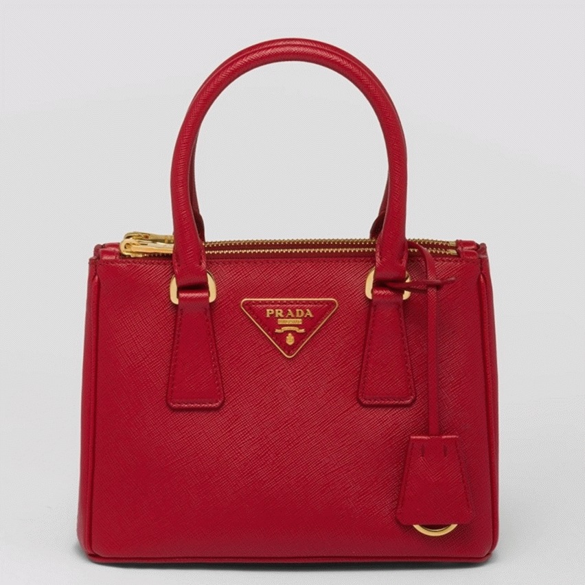 Red Pra*a Mini Galleria Bag Replica
