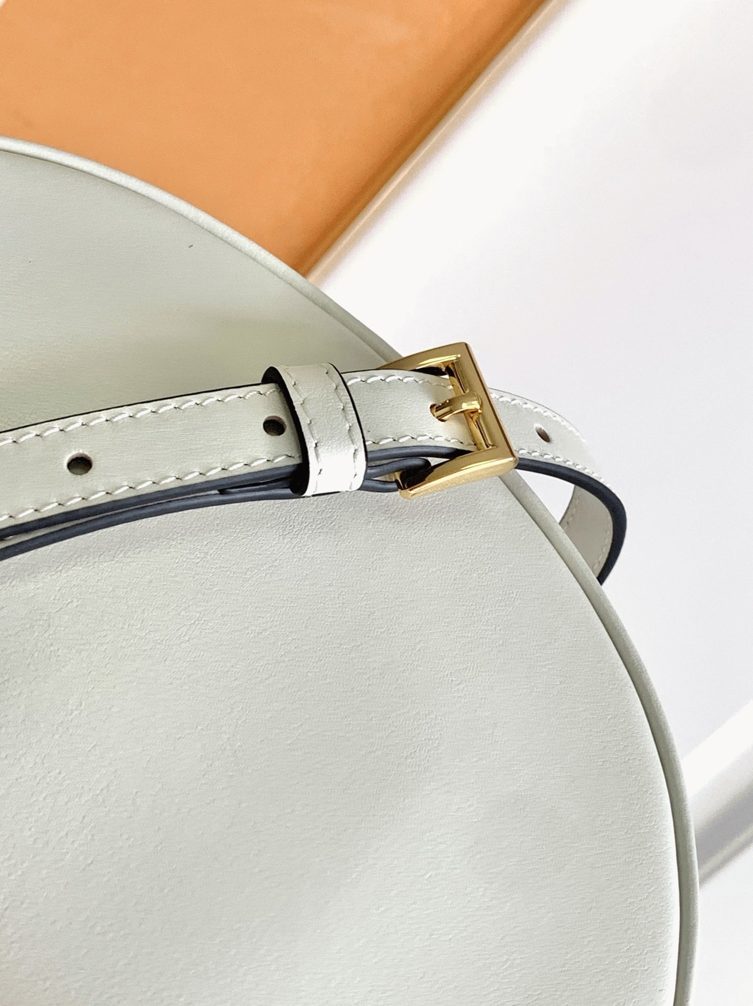 White Pra*a Arque Mini Shoulder Bag Fake